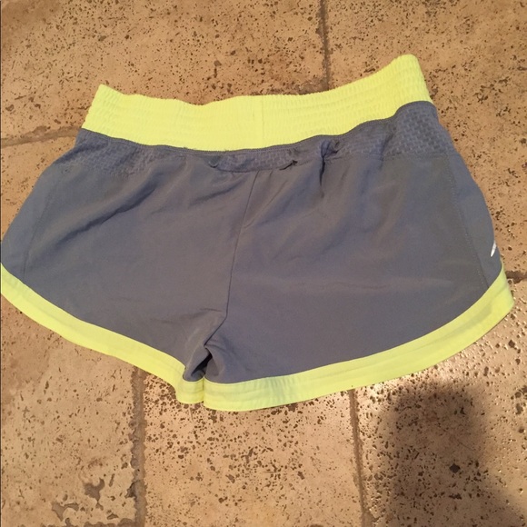 Grey & Yellow Champion Exercise Shorts - Picture 2 of 4